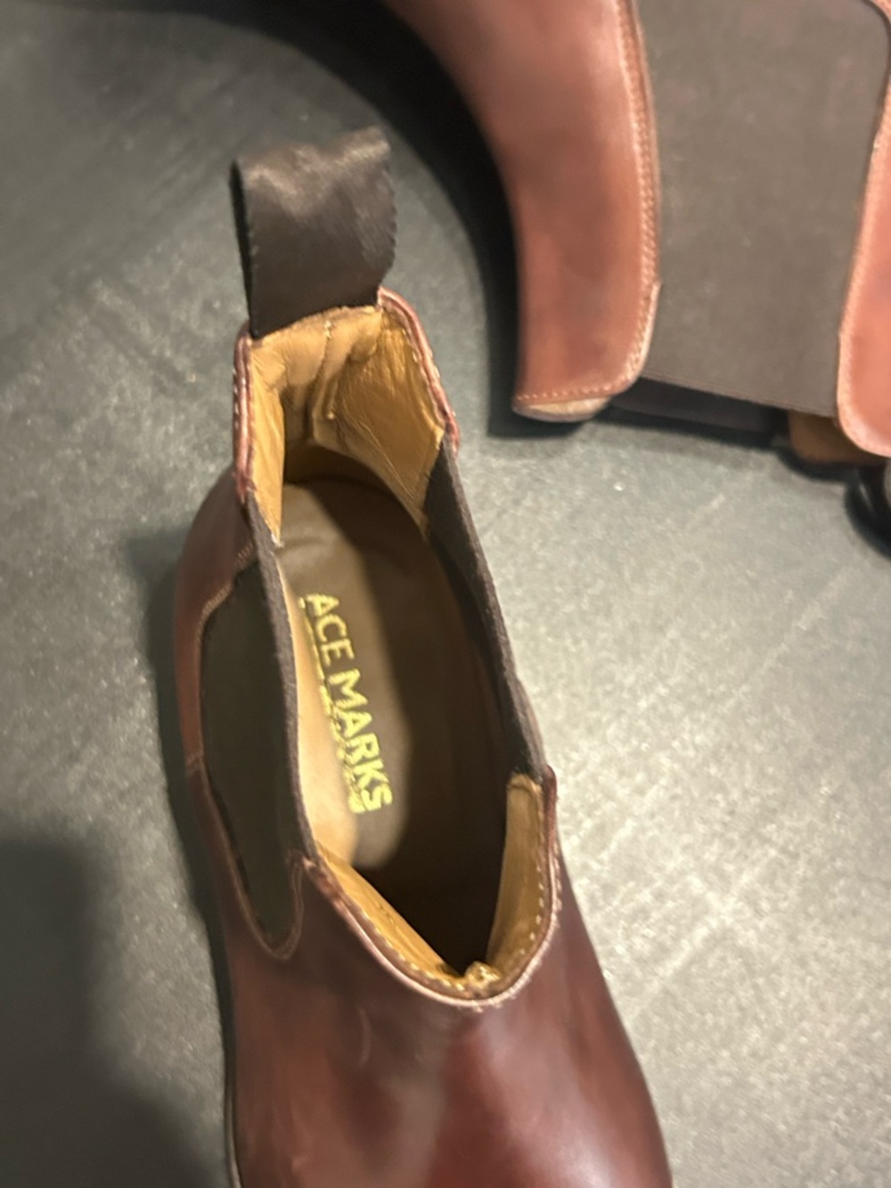 Ace Marks Chelsea Antique Brown Boot - Picture 4 of 5